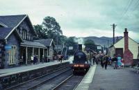 Jones Goods at Blair Atholl with Inverness train.<br><br>[John Robin 21/08/1965]