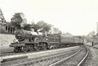 Class 2P 4-4-0 no 40621 with empty stock at Paisley West on 2 September 1957. <br><br>[G H Robin collection by courtesy of the Mitchell Library, Glasgow 02/09/1957]
