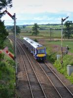 170457 passes the last co-acting signal on Network Rail Scotland, Greenloaning's up starter. 23rd August 2017.<br>
<br>
<br><br>[Bill Roberton 23/08/2017]