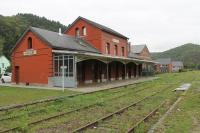 Hastiere station was on the line that ran along the Meuse Valley from Dinant in Belgium to Givey in France. The line and stations closed in 1988, although the tracks are still in place along the route. Hastiere station building is now a community centre, seen here on 7th September 2017.<br><br>[Mark Bartlett 07/09/2017]