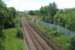 A view from the site of Gartsherrie North Junction looking to Gartsherrie South Junction.<br>
<br>
Gartsherrie South Jct has had some track realignment since 1989 [see image 50822]]. The box closed in 1999, after which the down line (right) became a headshunt for Coatbridge Freightliner Terminal and the up line (left) is a single track from here to Gartcosh Junction.<br><br>[Alastair McLellan 29/07/2017]