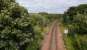 Castlehill Junction with the route left to Largs now somewhat overgrown. Also ahead was the second G&SW Ardrossan shed, somewhere in those trees.<br><br>[Ewan Crawford 10/08/2017]