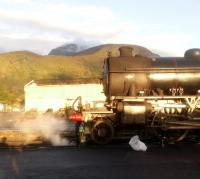 Photographs from 'The Jacobite'; K1  62005 at Tom Na Faire depot on 4/8/17.<br><br>[Alan Hardie 04/08/2017]