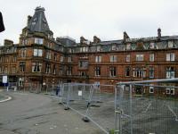 The Station Hotel in Ayr closed in 2013 but was not put up for sale until<br>
2017. Here it is on 10 October 2017, awaiting developments (or development).<br>
<br><br>[David Panton 10/10/2017]
