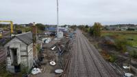 Elgin works - points and track back in and access to mainline now has a signal.  Elgin Centre box is B listed which is why it has not be demolished. The old GNSR station is also listed.<br>
<br>
<br><br>[Crinan Dunbar 20/10/2017]