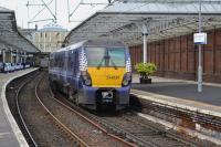 334020 at Platform 2, Helensburgh Central with the 11.26 to Edinburgh Waverley on 9th October 2017.<br>
<br>
<br><br>[Bill Roberton 09/10/2017]