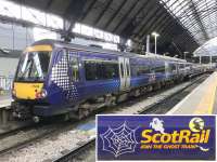 170430 dressed for Halloween at Glasgow Queen Street on 30th October 2017.<br><br>[Colin McDonald 30/10/2017]