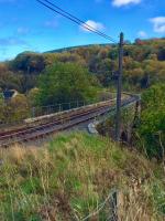 Fiddich Viaduct on the Keith and Dufftown railway. Just southeast of Dufftown Station. The station was being Spooked up for Halloween services.<br><br>[Caleb Abbott 25/10/2017]