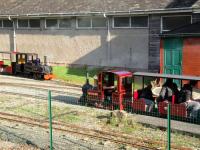 Passing trains on the 7.25 inch line at the Conwy Valley Railway Museum at Betws-Y-Coed on 28th October 2017. This excellent attraction sits adjacent to the Llandudno to Blaenau Festiniog branch line opposite the station. <br>
<br><br>[Peter Todd 28/10/2017]