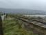 A very wet and windy morning, this is just after south end of Barmouth bridge, hard to believe this track is in use.<br><br>[Alan Cormack 13/10/2017]