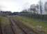 The siding at the Low Level Waste Repository facilities at Drigg. This lies a short distance north of Drigg station and is seen here from a train heading north along the Cumbrian Coast in November 2017. Occasional nuclear loads for the Drigg repository originate a short distance north of here at Sellafield.<br><br>[Mark Bartlett 16/11/2017]