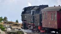 HSB 99 7240-7 with the 10:25 train from Wernigerode approaching Brocken on 18 September 2017.  Apart from the first and last trains of the day, all the other trains from Wernigerode to the Brocken are steam-hauled.  <br><br>[Norman Glen 18/09/2017]