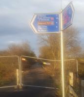 The Glencorse branch is undergoing conversion by Sustrans to a cycleway near the Lasswade road.<br><br>[John Yellowlees 30/10/2017]