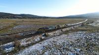 37602 and 37218 are pictured at Moy, returning to Inverness after an outing<br>
to Tomatin with a snowplough test run on 9th January 2018.<br>
<br><br>[John Gray 09/01/2018]