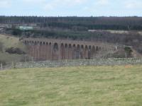 Culloden Viaduct pictured on a lovely Spring day, 9th March 2015.<br><br>[Gordon Steel 09/03/2015]