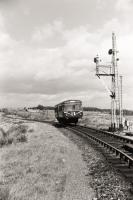 Railbus from Crieff approaching  Gleneagles station in 1961.<br><br>[David Murray-Smith 26/08/1961]