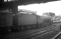 Gresley V2 2-6-2 60913 alongside platform 3 at Carlisle on 1 February 1964, after taking over the 9.25am Crewe - Perth.<br><br>[K A Gray 01/02/1964]