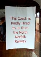 A frank admission of ownership, seen on the Churnet Valley Railway. Let's hope that this cordial agreement does not come to a sudden Holt.<br><br>[Ken Strachan 03/02/2018]