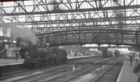 A general view south through Carlisle station on 5 August 1960. The locomotive on the left is class 2P 4-4-0 no 40623. <br><br>[K A Gray 05/08/1960]