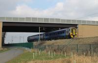 Training of Barrow drivers on the Class 158s has continued in February ahead of their introduction on Furness line trains from May 2018. Former Scotrail 158870 passes Morecambe South Junction on a return working from Barrow Carriage Sidings to Preston on 22nd February.  <br><br>[Mark Bartlett 22/02/2018]