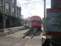 At St Gallen the Appenzell line is being rebuilt in tunnel so as to eliminate a Riggenbach rack section and enable adhesion tram-trains to run through from and to the Trogenerbahn roadside tramway.<br><br>[John Yellowlees 17/09/2017]