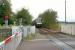 A westbound Class 170 passes the site of Pitmedden station on 19 October 2017 heading for Inverurie. The stone base of the former signalbox is above the barrier on the left. The photo was taken from what would have been the four foot of the Down Line when this was a double track main line.<br>
<br>
The trees either side of the line have taken hold in the previous 13 years [See image 62025]<br><br>[John McIntyre 19/10/2017]