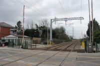 All wiring complete now at Carleton Crossing. This view looks towards Blackpool on 2nd March 2018 and this particular location now seems ready for the return of trains in just over three weeks time. <br><br>[Mark Bartlett 02/03/2018]