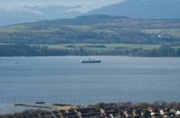 Hebridean Princess off Craigendoran. The Rosneath transmitter is beyond.<br><br>[Ewan Crawford 16/02/2018]