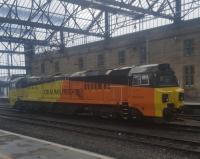 Colas Rail General Electric Class 70, 70814, at Carlisle.  Rather a dumpy?<br><br>[John Yellowlees 18/03/2018]