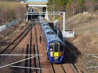 385103 passes Newcraighall North Junction heading for Edinburgh Waverley during test runs on 20th February 2018.  <br>
<br><br>[Bill Roberton 20/02/2018]