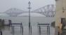 The Forth Bridge is a World Heritage site. This view from the Boatyard Steps shows the new plaque to that effect, seen here on the right. Unveiled today.<br><br>[John Yellowlees 04/03/2018]