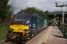 The Sellafield to Heysham flask train waits at Ulverston on 20 March 2018. 68025 was leading and 68016 was on the rear. The pause was down to the service train to Lancaster occupying the next block section to Grange over Sands.<br><br>[John McIntyre 20/03/2018]