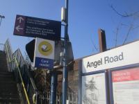 <h4><a href='/locations/A/Angel_Road'>Angel Road</a></h4><p><small><a href='/companies/N/Northern_and_Eastern_Railway'>Northern and Eastern Railway</a></small></p><p>The soon to be closed Angel Road station on the Lea Valley Line, on 29th March 2019.    This station was opened as Edmonton by the Northern & Eastern Railway on their line from Stratford to Broxbourne on 15th September 1840 and was renamed Water Lane on 1st March 1849 when the Eastern Counties Railway, to which the N & E was leased, opened a branch north-west to Enfield Town and which had a better-sited station at Edmonton.   These lines became part of the Great Eastern Railway on 1st January 1862 and it was the GER who renamed the station Angel Road on 1st January 1864.   The route to Enfield via the N & E line from Stratford was extremely circuitous and in 1872 the GER opened their 'cut-off' lines to Enfield and Chingford as well as the Lea Valley Line from a new junction at Bethnal Green, east of Liverpool Street.   A new high level station at Edmonton was provided (later Lower Edmonton and now Edmonton Green) for Enfield trains with just a shuttle between Angel Road and Edmonton surviving until withdrawn by the LNER on 7th September 1939 which saw the closure of the low level 1849 station at Edmonton.   The line remained open for freight and diversions but was eventually abandoned on 7th September 1964 and part of the route is now a footpath while the low level station at Edmonton is now lost to a massive road roundabout. 32/51</p><p>29/03/2019<br><small><a href='/contributors/David_Bosher'>David Bosher</a></small></p>