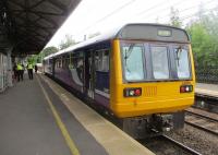 <h4><a href='/locations/M/Morpeth'>Morpeth</a></h4><p><small><a href='/companies/N/Newcastle_and_Berwick_Railway'>Newcastle and Berwick Railway</a></small></p><p>Pacer 142016, on a service to Metro Centre, at Morpeth station in Northumberland on 15th June 2018. 5/5</p><p>15/06/2018<br><small><a href='/contributors/David_Bosher'>David Bosher</a></small></p>