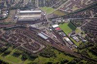 Aerial view of Motherwell MPD.<br><br>[Ewan Crawford //]