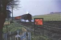 70005 south of Kirkconnel with up van train<br><br>[John Robin 02/04/1965]