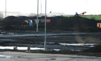 Locomotive lost in the coal at Killoch.<br><br>[Ewan Crawford //]