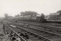 Newcastle stopping train at Haltwhistle. V.1. 2.6.2.T 67636.<br><br>[G H Robin collection by courtesy of the Mitchell Library, Glasgow 25/06/1952]