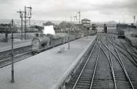 North bound freight passing Law Junction. CR 812 0.6.0 57583.<br><br>[G H Robin collection by courtesy of the Mitchell Library, Glasgow 04/06/1949]