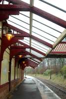Platform canopies and new lighting at Maxwell Park.<br><br>[Ewan Crawford 26/03/2006]