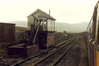 Blea Moor box viewed from passing train before the box was relocated.<br><br>[Ewan Crawford 25/03/1989]