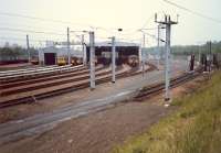 Corkerhill Depot looking east. These days flanked to the right by the M77.<br><br>[Ewan Crawford //1987]