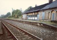 Crookston not long after single tracking and the station building was burned down.<br><br>[Ewan Crawford //1987]