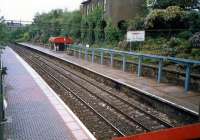 Blairhill station in 1987 looking west towards Glasgow.<br><br>[Ewan Crawford //1987]