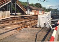 Cardross station from the level crossing.<br><br>[Ewan Crawford //1987]