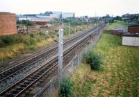 Whifflet (New) before it was opened. Caley line on right, NB line on left.<br><br>[Ewan Crawford //1987]