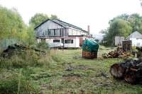 Blair Atholl shed now used for other purposes. The Highland Railway mainline is off to the left.<br><br>[Ewan Crawford //]