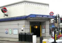 <h4><a href='/locations/C/Clapham_North'>Clapham North</a></h4><p><small><a href='/companies/C/City_and_South_London_Railway'>City and South London Railway</a></small></p><p>Exterior of Clapham North station, LUL Northern Line, on 13th April 2013. It was opened by the City & South London Railway on 3rd June 1900 as Clapham Road and was renamed Clapham North on 13th September 1926 when the line was extended from Clapham Common to its ultimate southern terminus at Morden. The line then became known as the Morden-Edgware Line until renamed Northern Line in 1937, notwithstanding that it has this lengthy section in south London! This station is one of only two surviving with a narrow island platform in a single tunnel, the other being Clapham Common, one stop south. The others, also on the Northern Line, at Euston (Bank branch) disappeared during the construction of the Victoria Line in the 1960s while that at Angel was completely rebuilt in 1992 which saw the replacement of the lifts with escalators and the closure of the original 1901 entrance on City Road, replaced by a modern and much more spacious ticket hall on Islington High Street. 11/87</p><p>13/04/2013<br><small><a href='/contributors/David_Bosher'>David Bosher</a></small></p>