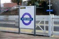 <h4><a href='/locations/S/Seven_Kings'>Seven Kings</a></h4><p><small><a href='/companies/L/London_to_Colchester_Eastern_Counties_Railway'>London to Colchester (Eastern Counties Railway)</a></small></p><p>One of the new TfL Rail purple versions of the famous LT roundel at Seven Kings station, seen from a Shenfield to Liverpool Street train on 6th October 2020.  In the background are the obsolete platforms on the fast tracks on this quadrupled section, now fenced off from the local platforms. 119/189</p><p>06/10/2020<br><small><a href='/contributors/David_Bosher'>David Bosher</a></small></p>