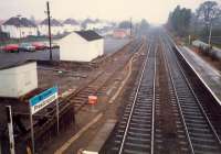 Prestonpans looking east. Since then the siding has been cutback and carpark extended.<br><br>[Ewan Crawford //1987]